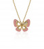 Butterfly necklace(rose gold)