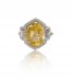 Citrine solitaire ring