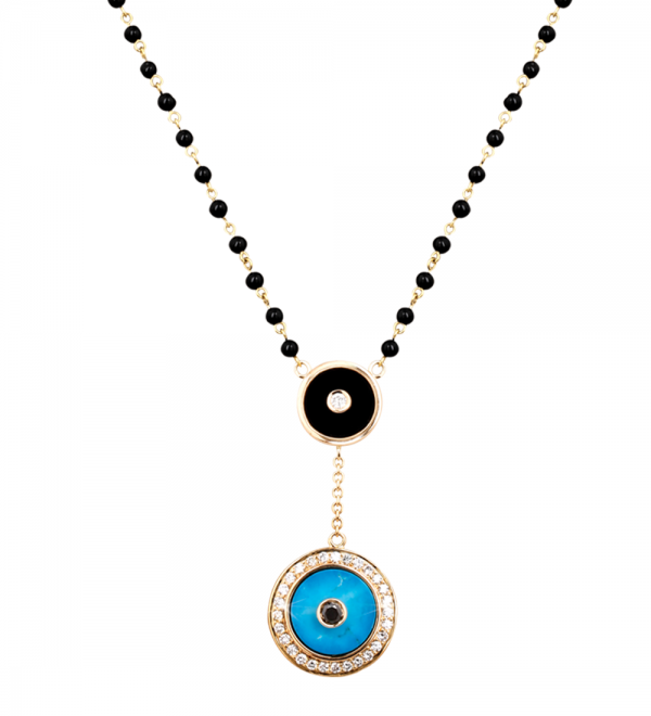 Aegus evil eye turquoise necklace