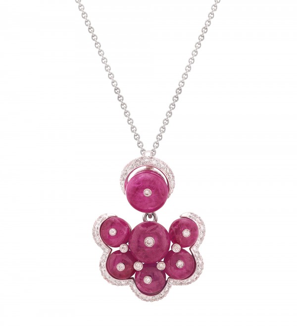 BERRY CLUSTER RUBY PENDANT