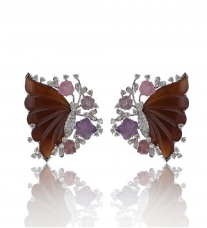 CARVED BUTTERFLY STUDS