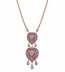 INSIGNIA DOUBLE PEAR PENDANT, PINK SAPPHIRE