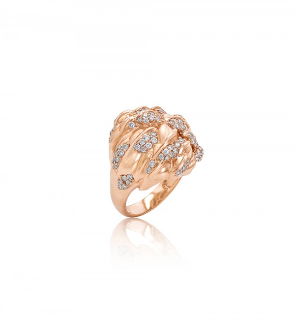 INSIGNIA ROSE GOLD PLUME RING