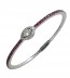 MARQUISE STACKABLE BRACELET, RUBY
