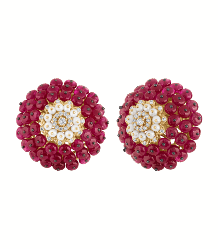 Spring's Grace Ruby Studs