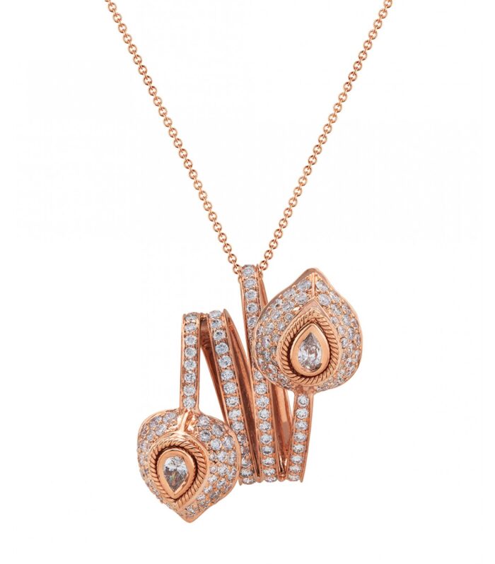 INSIGNIA FEATHER WRAP PENDANT