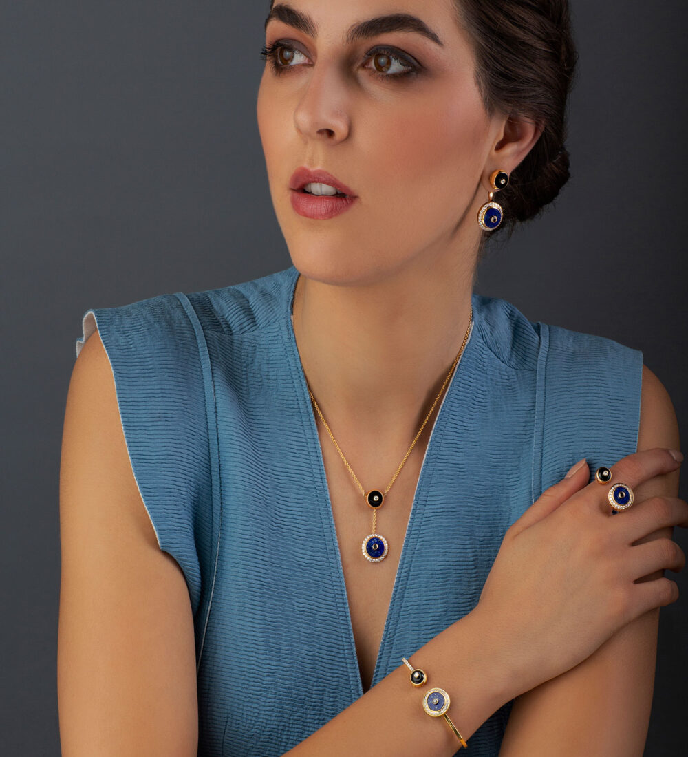 Aegus Evil eye Lapiz necklace - Image 2