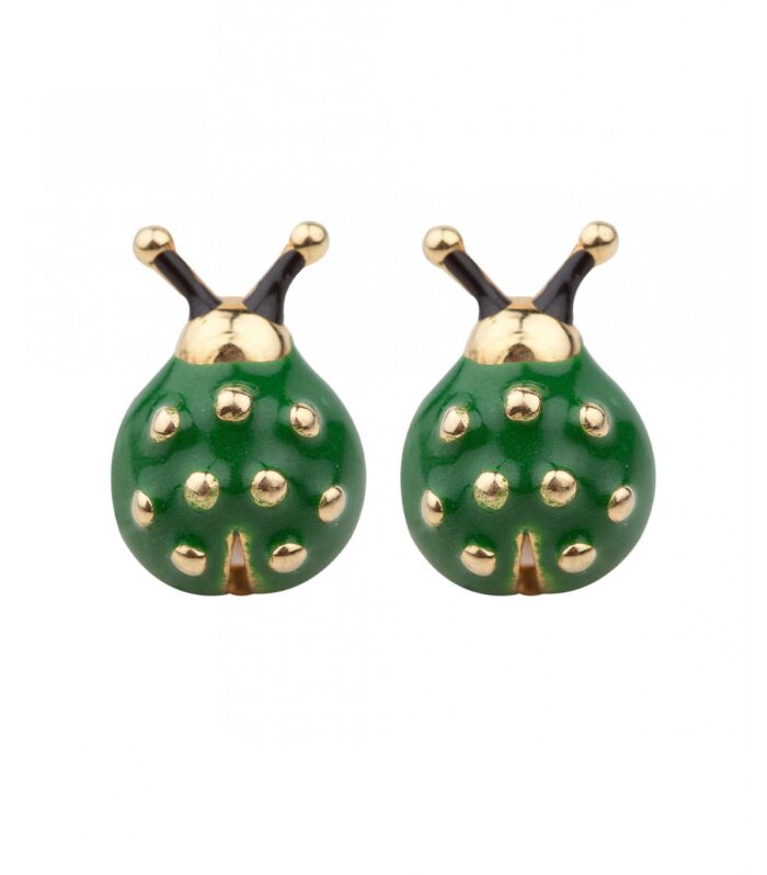 GREEN LADY BUG STUDS