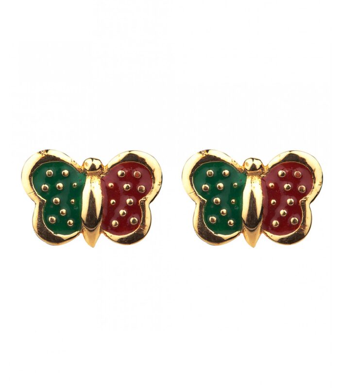 ENAMEL BUTTERFLY STUDS