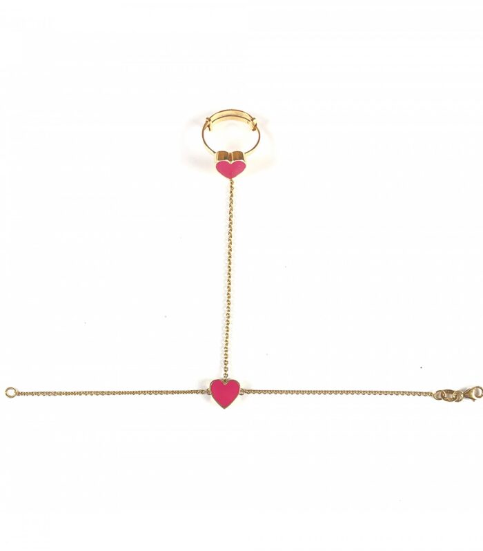 HEART BRACELET WITH RING