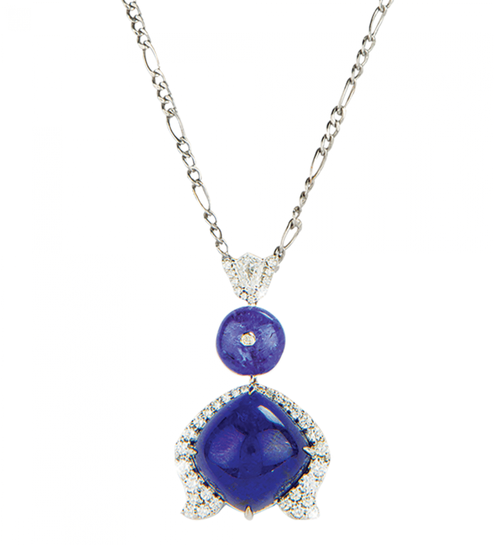 TANZANITE CUSHION PENDANT