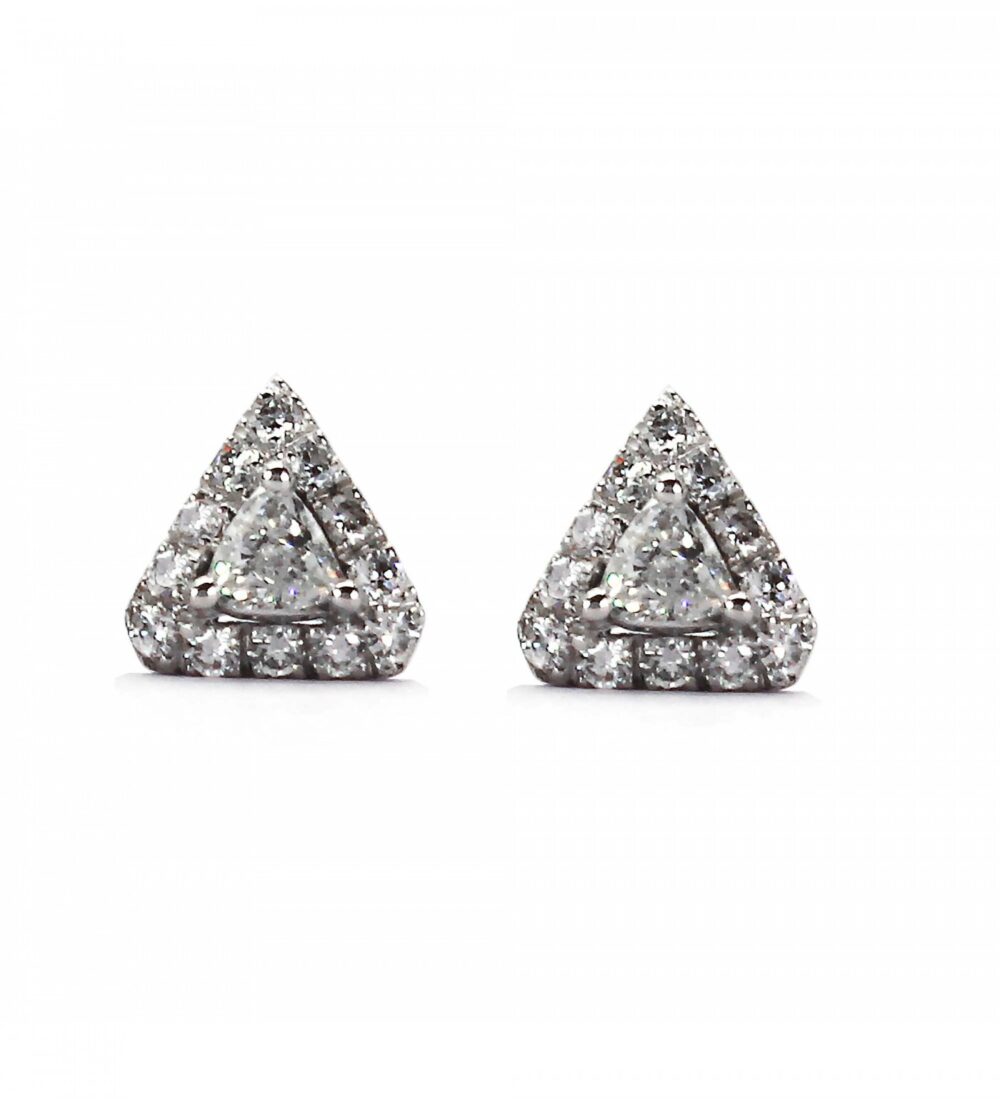 Pyramid diamond studs