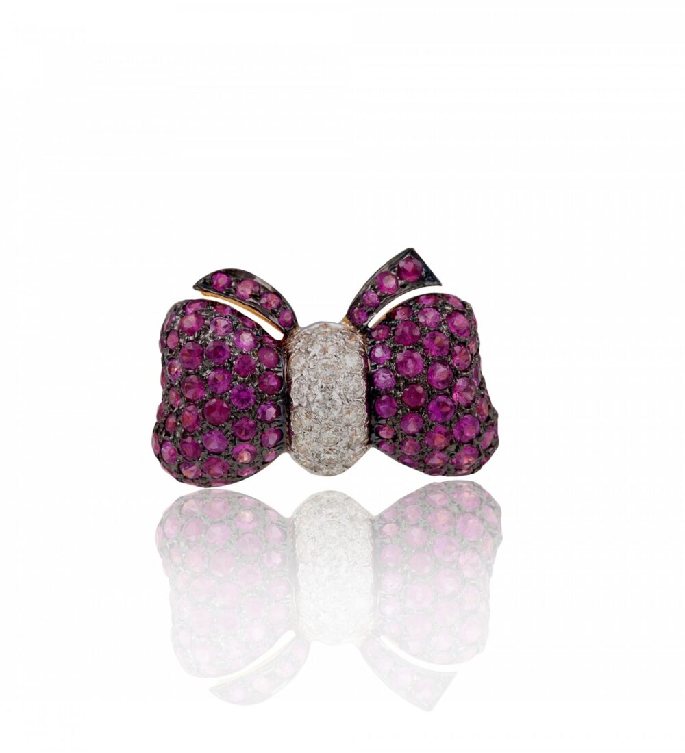 ruby bow ring - Image 2