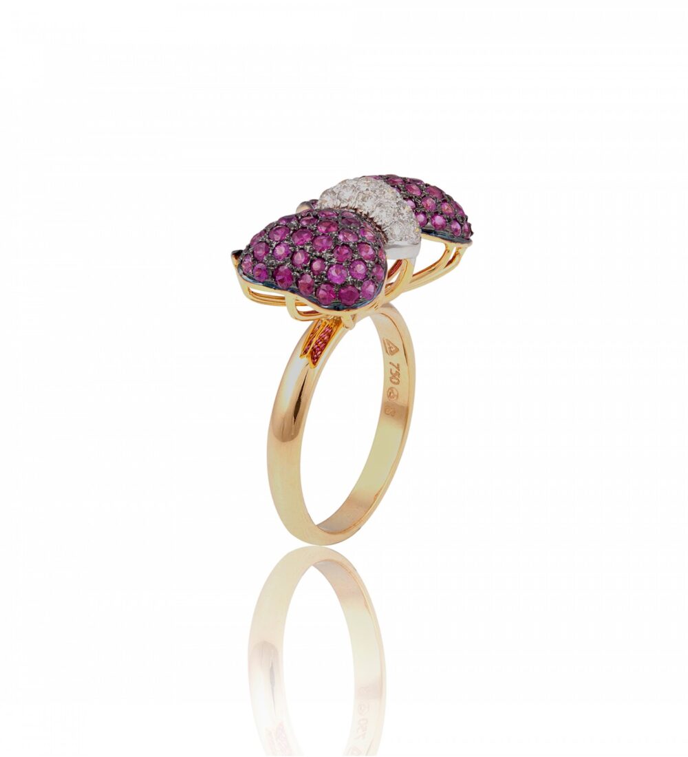 ruby bow ring