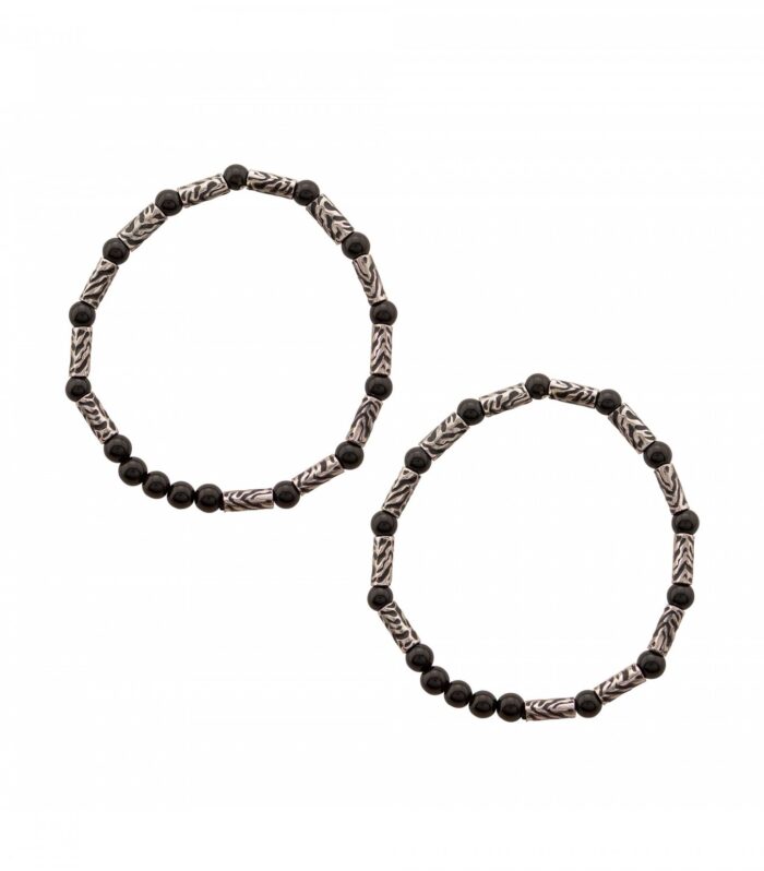 White gold and enamel nazariya