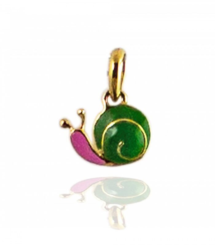 ENAMEL SNAIL PENDANT