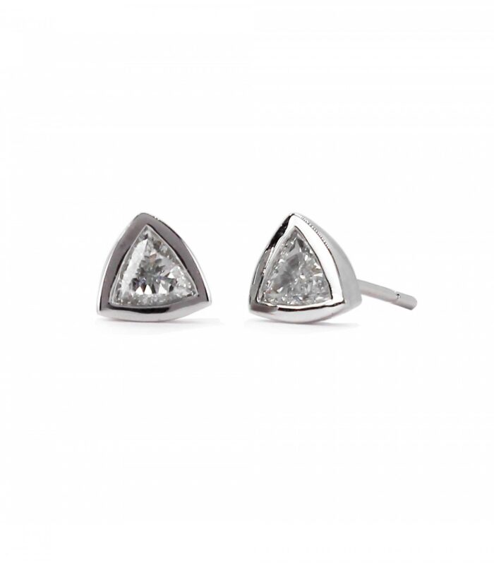Trillion diamond studs