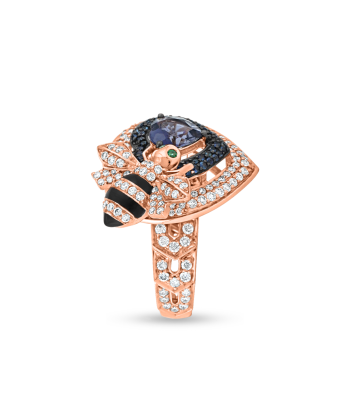 Honey Bee Heart Ring