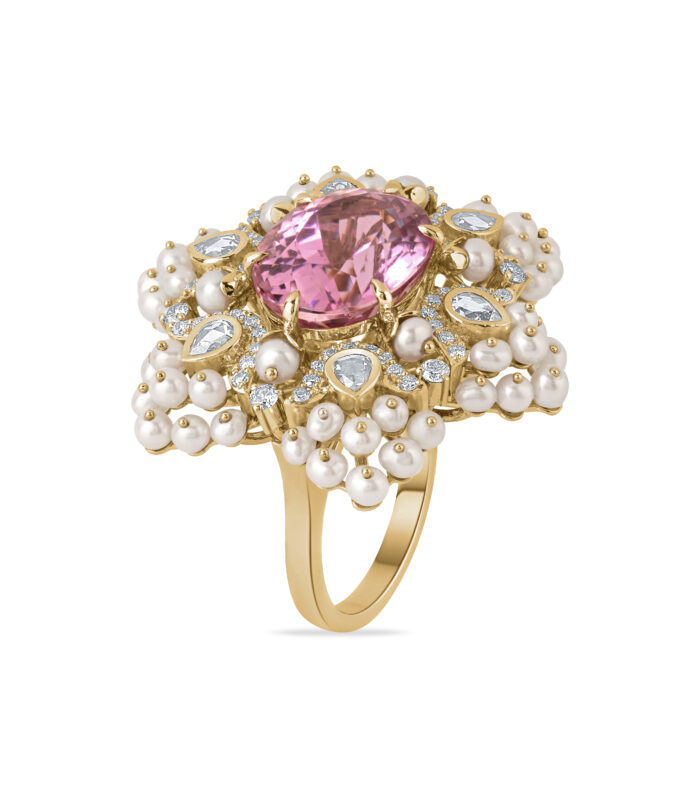 The Plush Mogra Cocktail Ring