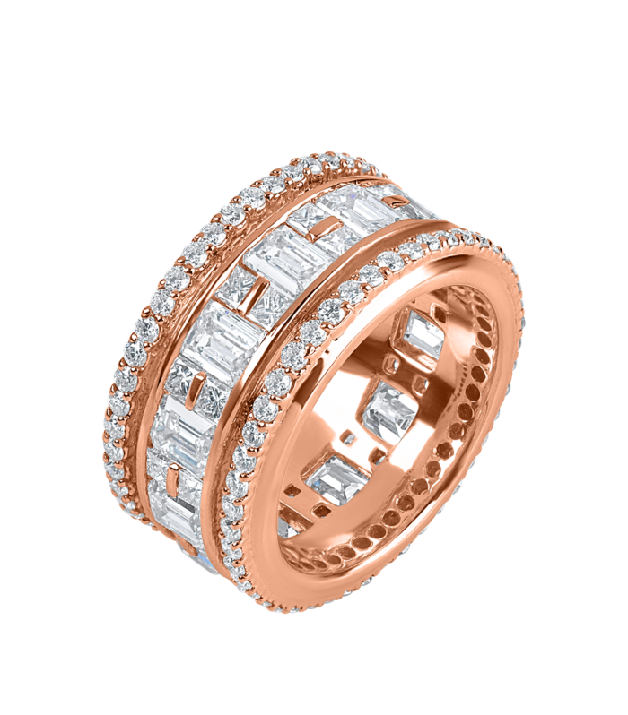 RADIANT LAYERS DIAMOND BAND RING