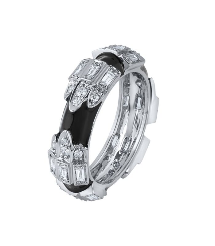 NOIR GEOMETRIC DIAMOND BAND