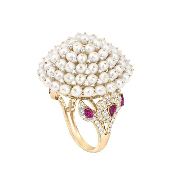 PEARLS MOGRA BLOOM RING