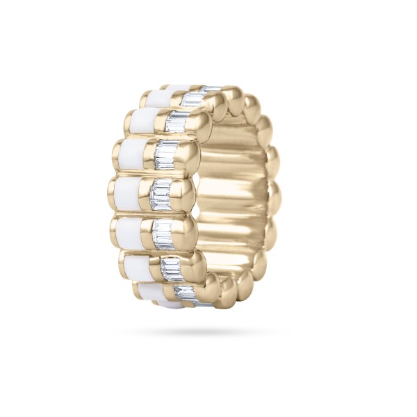 City Glitz Enamel Diamond Band