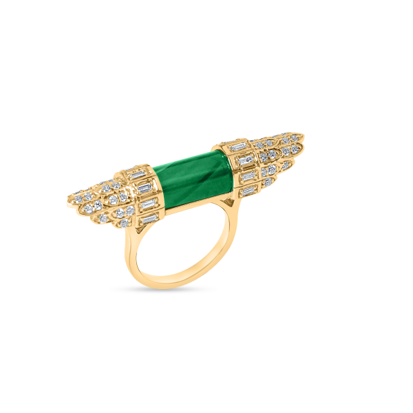 THE CITY ICON EMERALD RING