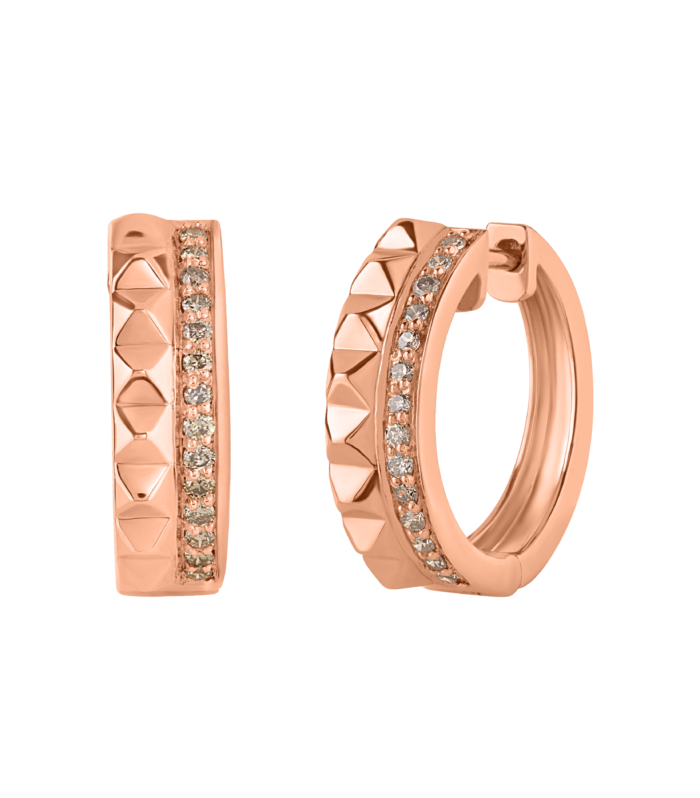 ROSE HALO HOOP EARRINGS