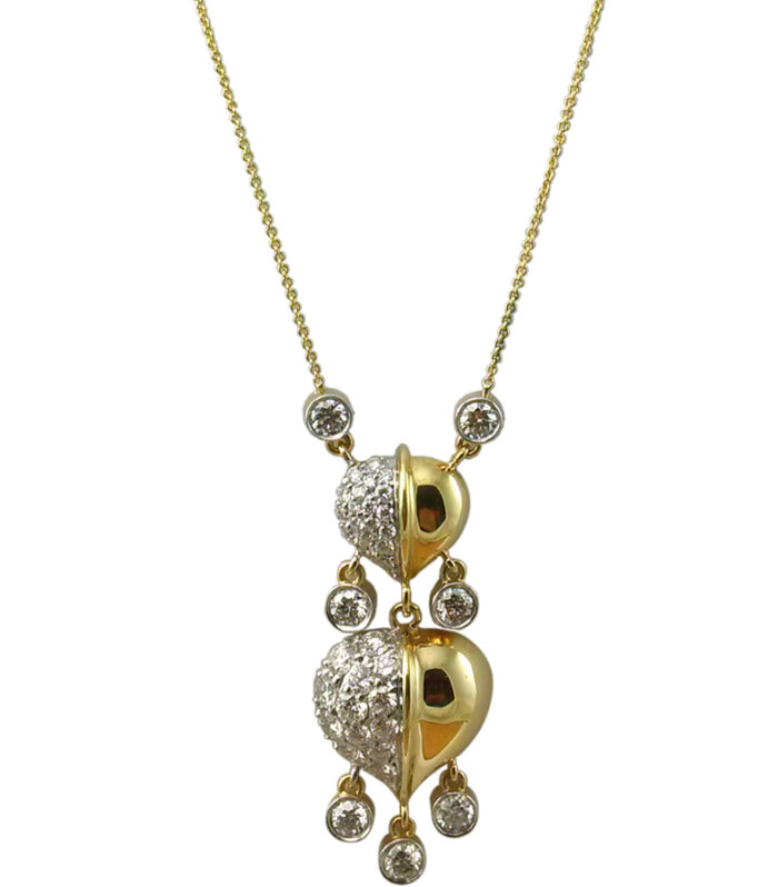 CELESTIAL CHARM DIAMOND PENDANT WITH CHAIN